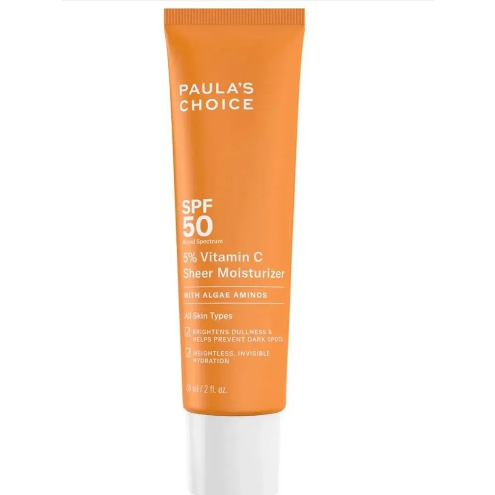 Paula’s Choice 5% Vitamin C SPF 50 Moisturizer Brightening Daily Sunscreen NIB